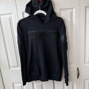 Pro Standard NFL Chicago Bears Triple Black Pullover Hoodie Mens Size Medium